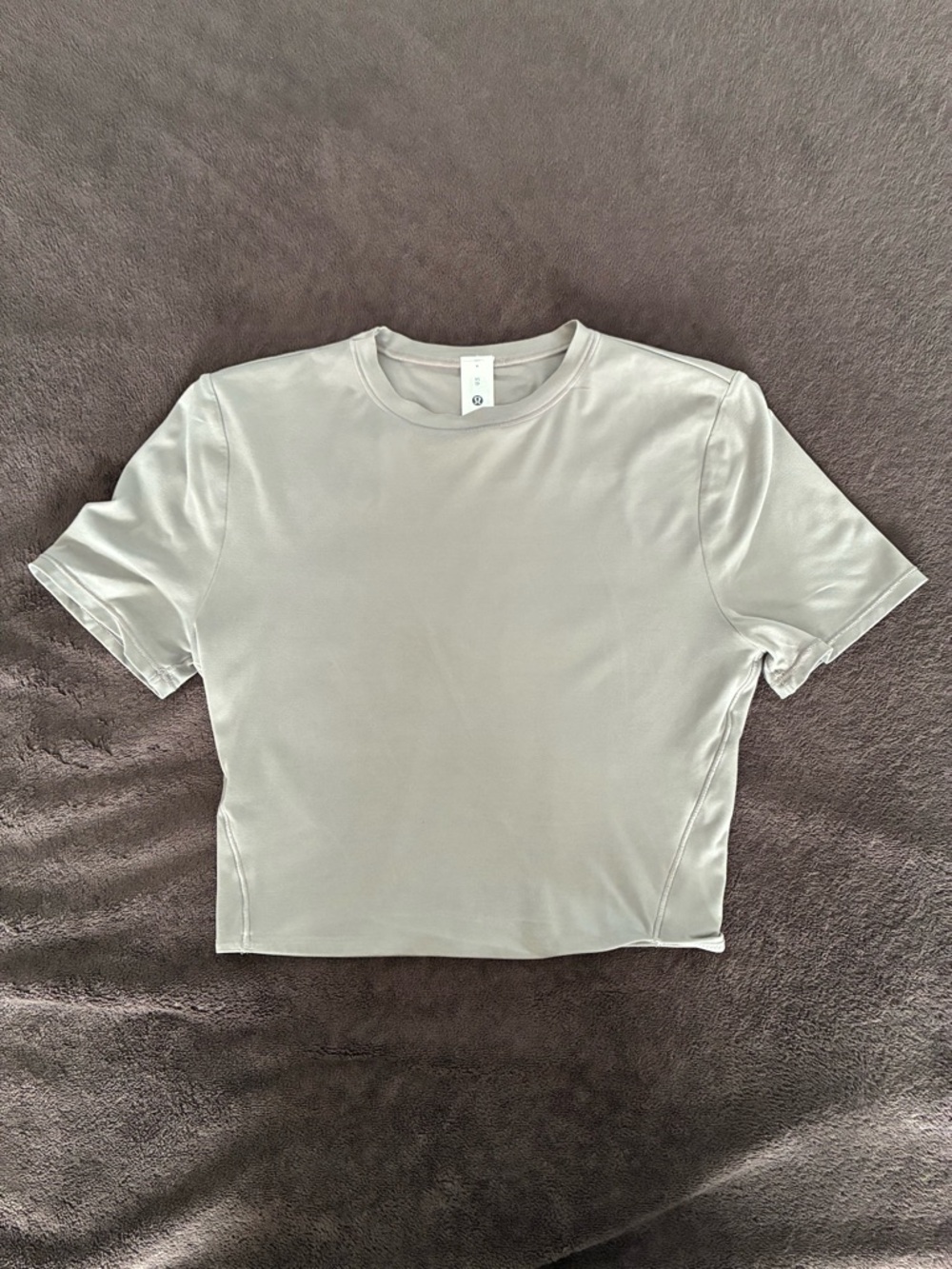 Warm Ash! Wundermost Ultra-Soft Nulu Crewneck Cropped T-Shirt